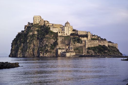 ITALY, Campania, Ischia island, Ischia Ponte, Castel S.Angelo (aragon fortress)