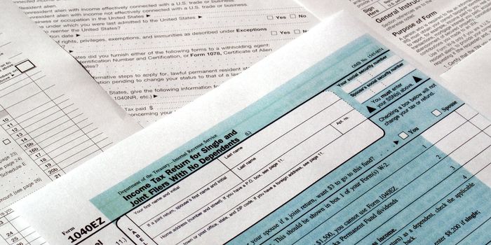 Range of various blank USA tax forms