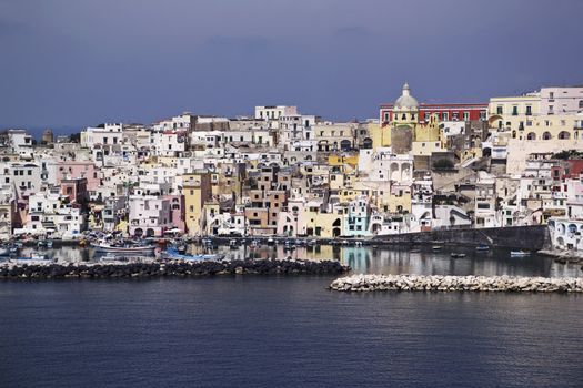 ITALY, Campania, Procica island, view of the port