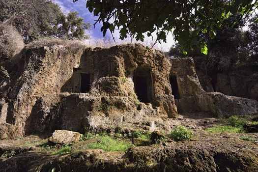 ITALY, Lazio, Cerveteri (Rome), etruscan cemetery