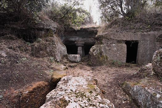 ITALY, Lazio, Cerveteri (Rome), etruscan cemetery