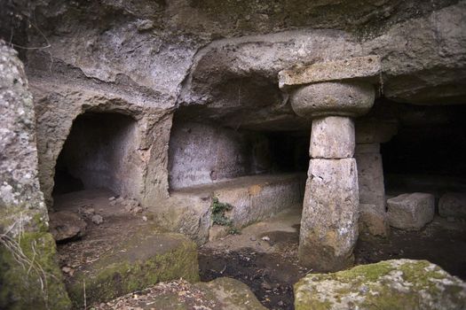 ITALY, Lazio, Cerveteri (Rome), etruscan cemetery