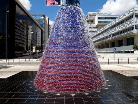 Fountain in Lisbon.    