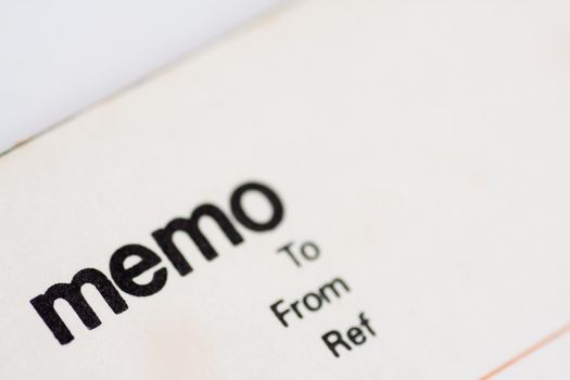 Blank memo pad notebook to insert text, copy space