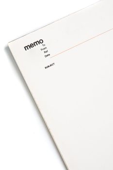 Blank memo pad notebook to insert text, copy space