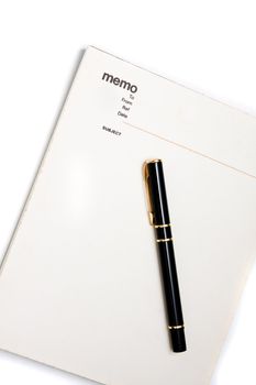 Blank memo pad notebook to insert text, copy space