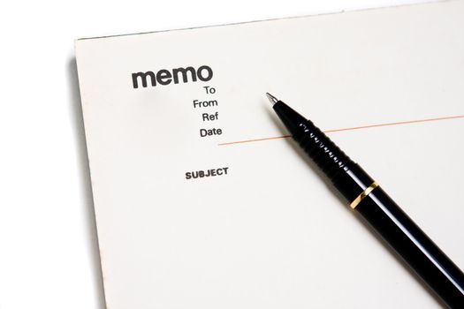 Blank memo pad notebook to insert text, copy space