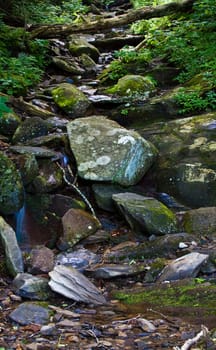 nice scenic view of a waterfall with silky smooth water