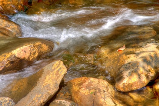 nice scenic view of a waterfall with silky smooth water