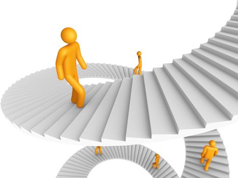 Ladder of Success (isolated)