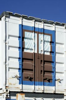 Wish of having an own house metaphore. Drawing in a truck container