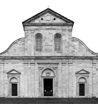 The Turin Cathedral (Duomo di Torino), Italy - rectilinear frontal view