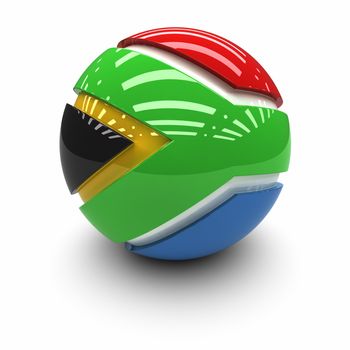3D  - Flag of South Africa