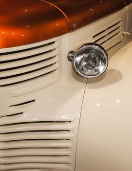 Detail from a 1941 truck customised into a street hotrod