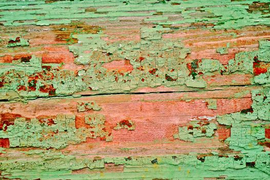texture of the old spoiled wood damaged by woodworm