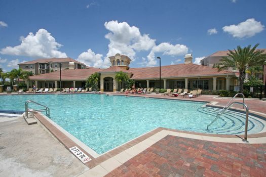 A Large Swimming Pool in Sunny Florida