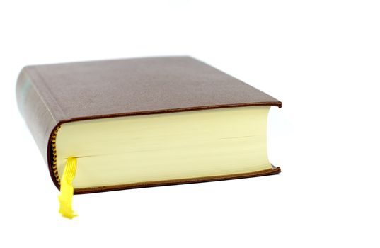 an isolated book on a white background