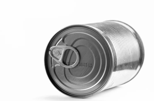 a tin can on white background