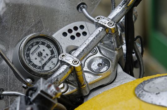 a  motorcycle dashboard