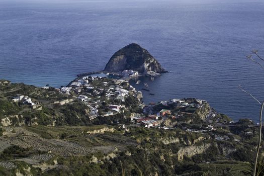ITALY, Campania, Ischia island, S.Angelo, view of S.Angelo promontory