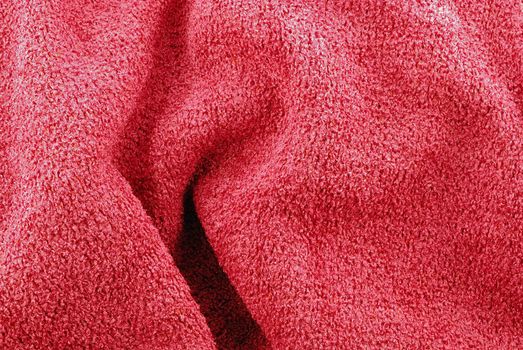 orange texture and details, terry cloth bath towel textile background