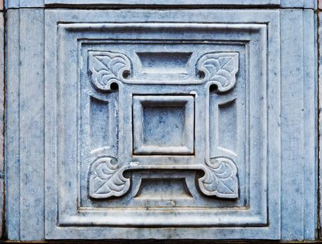 Architectural detail, part of a decor of a building in "modernist" style