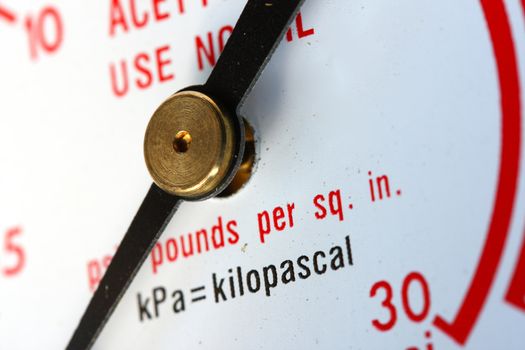 macro image of a gauge