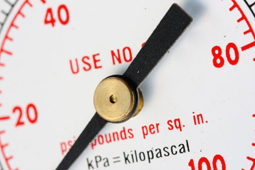 macro image of a gauge