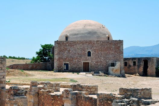 Travel photography: medieval fortress in Crete, Greece