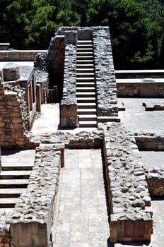 Travel photography: Ancient ruins: Knossos Palace in Crete, Greece