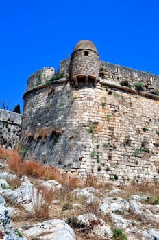 Travel photography: medieval fortress in Crete, Greece