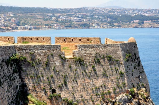 Travel photography: medieval fortress in Crete, Greece