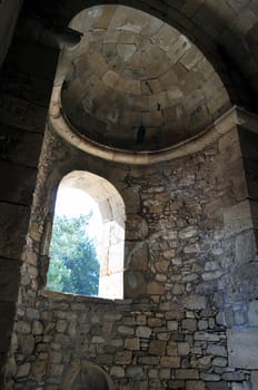 Travel photography: ancient Basilica of Ayios Titos (Saint Titus) in Gortyn, Crete, Greece