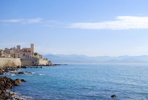 a picturesque landscape of the french mediterranean coast