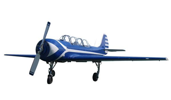 Russian Made Light Aircraft isolated with clipping path