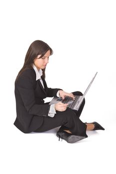 Businesswoman making an online purchase by using a credit card.Shot with Canon 70-200mm f/2.8L IS USM