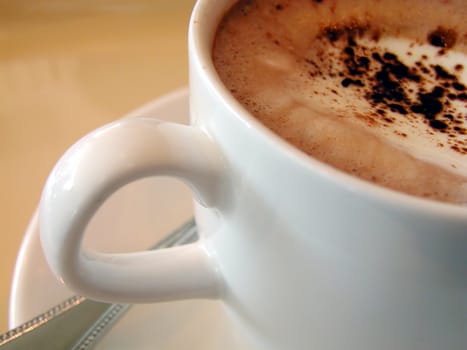 Coffee mocha cup-interesting detail        