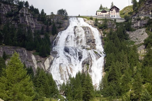 The Toce Waterfall "Cascata del Toce", Val Formazza, Italy