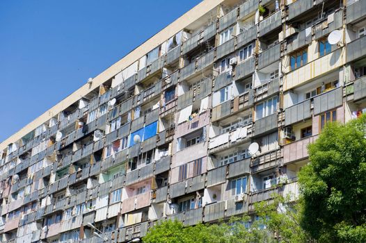 Old residential building inthe center of Yerevan, taken on June 2011 