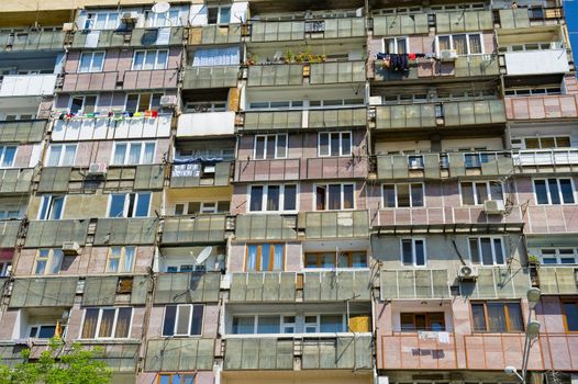 Old residential building inthe center of Yerevan, taken on June 2011 