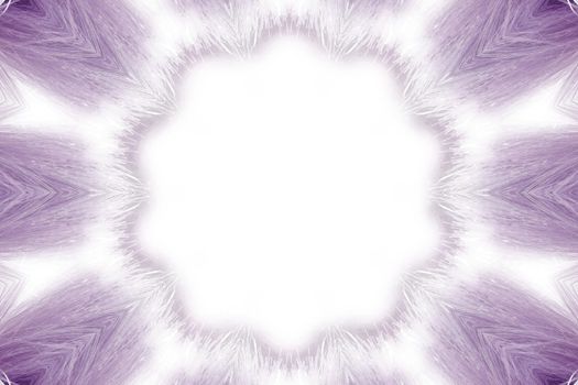 purple and white abstract design from a dandelion seedhead