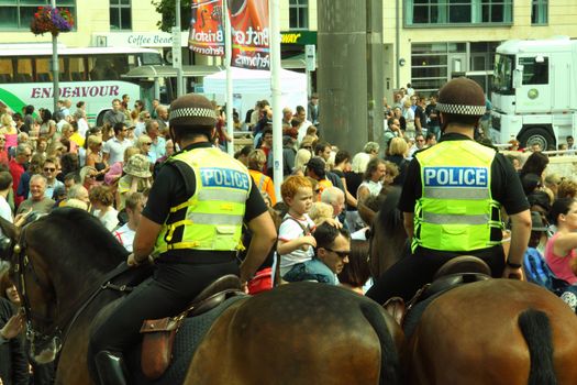 Mounted police presence at the 2009 Bristol Harbour Festival