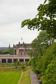 A tour of the city of Edimburgh, view from streets and the hills of this town