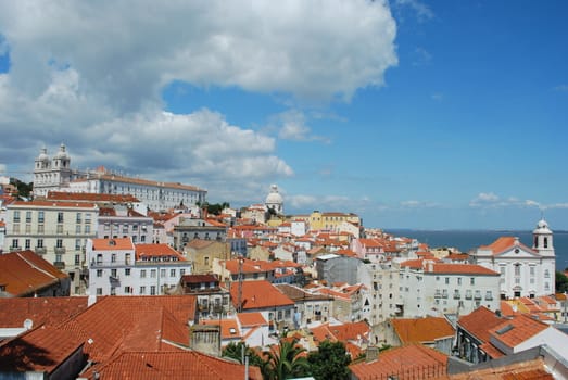 beautiful landscape view of Lisbon, Portugal