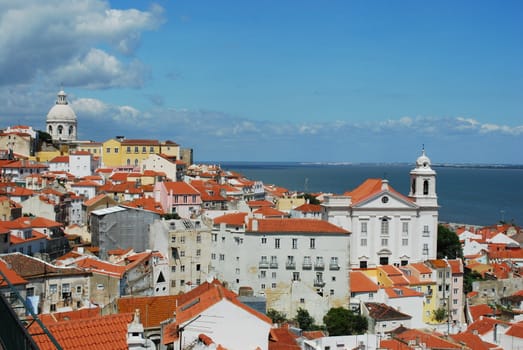 beautiful landscape view of Lisbon, Portugal