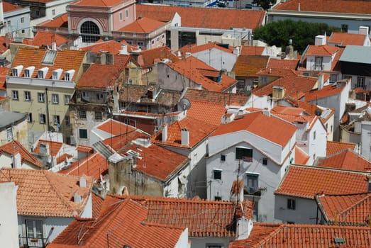 photo of rooftops in the capital of Portugal, Lisbon