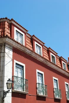 traditional and residential building in Lisbon's downtown