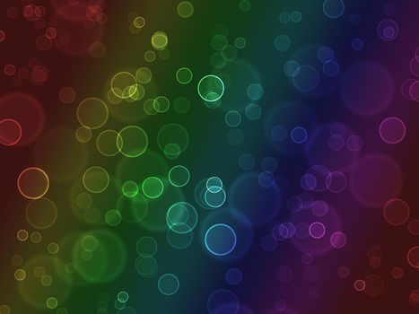 Bright colorful bokeh abstract circles for background use