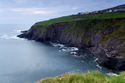 View of cliff ner Dunquin, Ireland