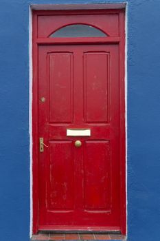 Door of country house at Western Ireland